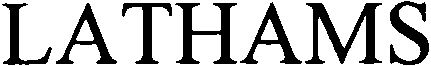 Trademark Logo LATHAMS