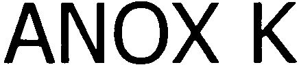 Trademark Logo ANOX K