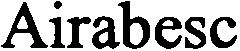 Trademark Logo AIRABESC