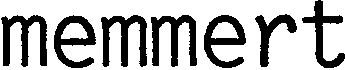 Trademark Logo MEMMERT