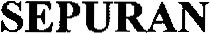 Trademark Logo SEPURAN