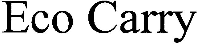 Trademark Logo ECO CARRY