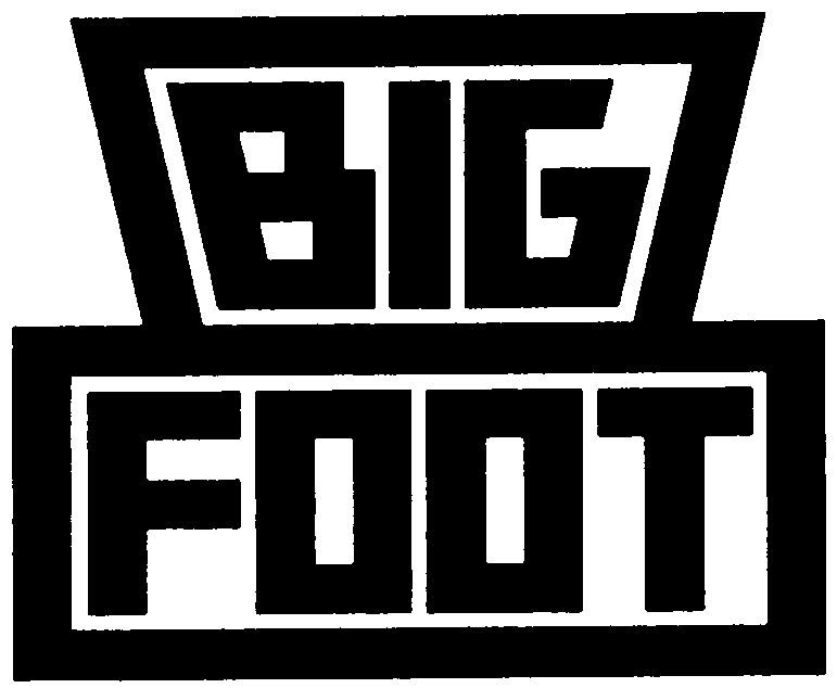 Trademark Logo BIG FOOT