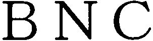 Trademark Logo BNC