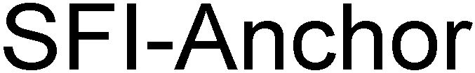 Trademark Logo SFI-ANCHOR