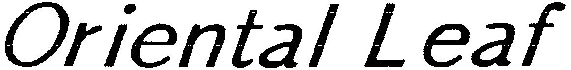 Trademark Logo ORIENTAL LEAF