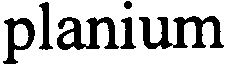 Trademark Logo PLANIUM