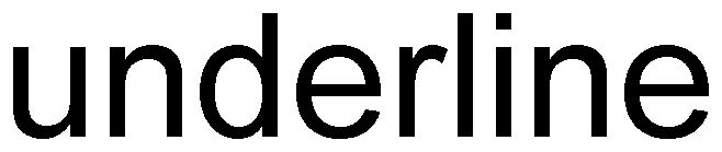 Trademark Logo UNDERLINE