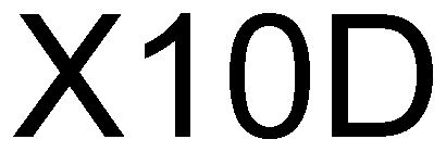 Trademark Logo X10D