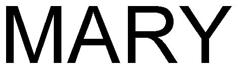 Trademark Logo MARY