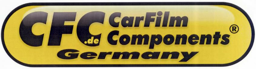 Trademark Logo CFC .DE CARFILM COMPONENTS GERMANY