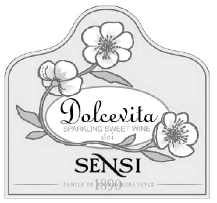  DOLCEVITA SPARKLING SWEET WINE DEI SENSI FAMILY OF WINEMAKERS SINCE 1890