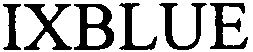 Trademark Logo IXBLUE