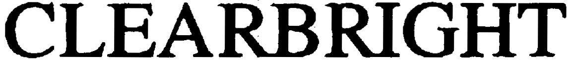 Trademark Logo CLEARBRIGHT