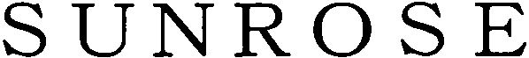 Trademark Logo SUNROSE