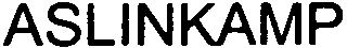 Trademark Logo ASLINKAMP