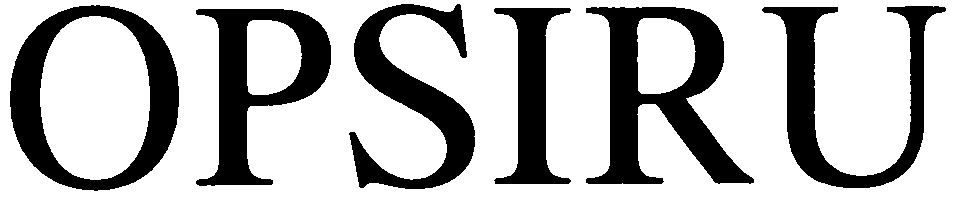 Trademark Logo OPSIRU