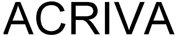 Trademark Logo ACRIVA