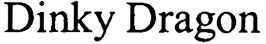 Trademark Logo DINKY DRAGON