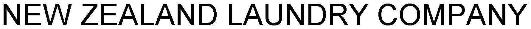 Trademark Logo NEW ZEALAND LAUNDRY COMPANY