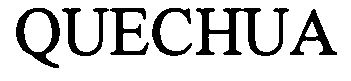 Trademark Logo QUECHUA