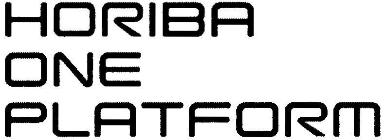 Trademark Logo HORIBA ONE PLATFORM