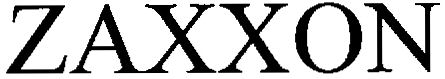 Trademark Logo ZAXXON