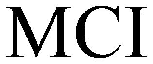 Trademark Logo MCI