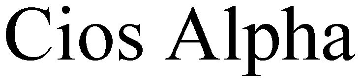 Trademark Logo CIOS ALPHA