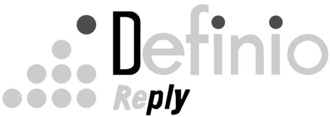 Trademark Logo DEFINIO REPLY