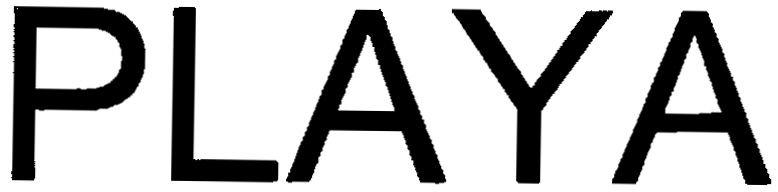 Trademark Logo PLAYA