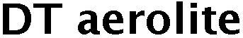 Trademark Logo DT AEROLITE