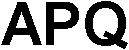 Trademark Logo APQ