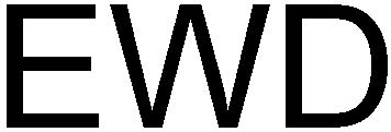 Trademark Logo EWD