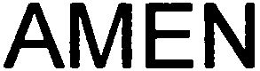 Trademark Logo AMEN