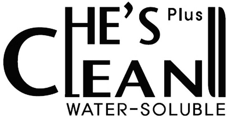 Trademark Logo HE'S CLEAN PLUS WATER-SOLUBLE