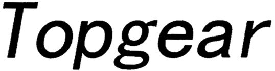 Trademark Logo TOPGEAR