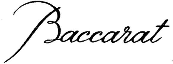 Trademark Logo BACCARAT