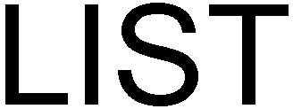 Trademark Logo LIST