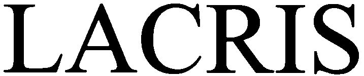 Trademark Logo LACRIS