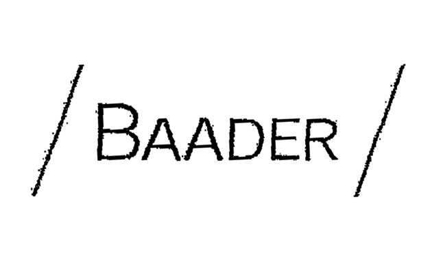 Trademark Logo BAADER
