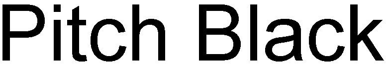 Trademark Logo PITCH BLACK