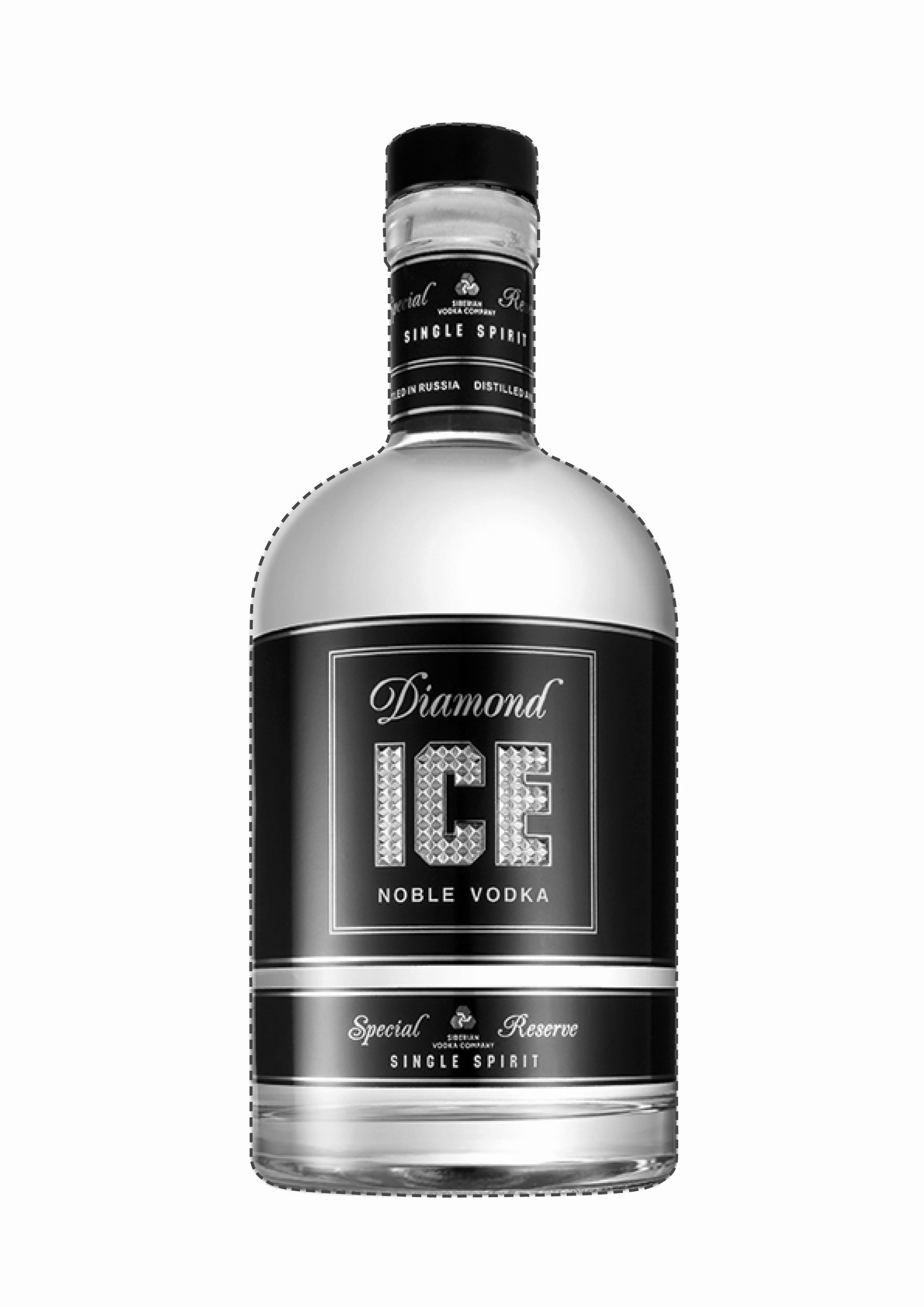  SPECIAL RESERVE SIBERIAN VODKA COMPANY SINGLE SPIRIT DISTILLED IN RUSSIA DIAMOND ICE NOBLE VODKA SPECIAL RESERVE SIBERIAN VODKA 