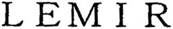 Trademark Logo LEMIR