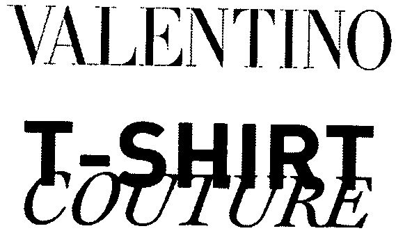 Trademark Logo VALENTINO T-SHIRT COUTURE