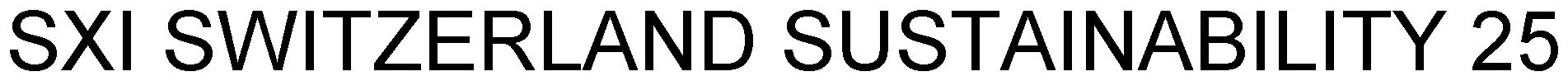 Trademark Logo SXI SWITZERLAND SUSTAINABILITY 25