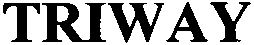Trademark Logo TRIWAY