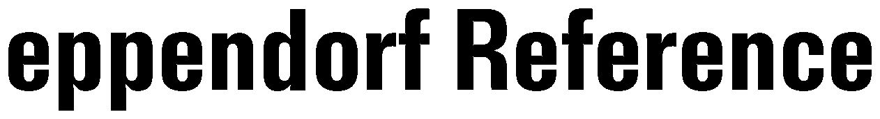 Trademark Logo EPPENDORF REFERENCE