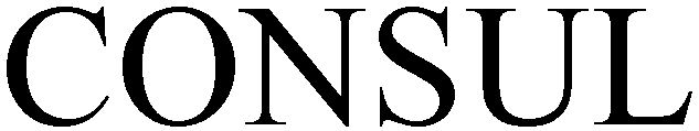Trademark Logo CONSUL