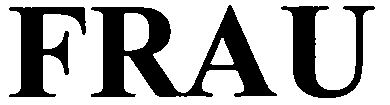 Trademark Logo FRAU